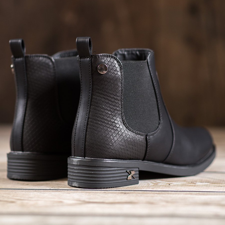 SHELOVET Stivaletti Chelsea in ecopelle nero 1