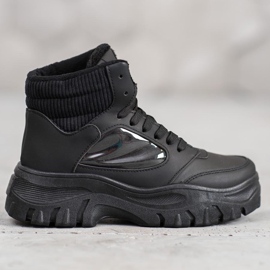 SHELOVET Stivaletti alla moda con lacci nero 1