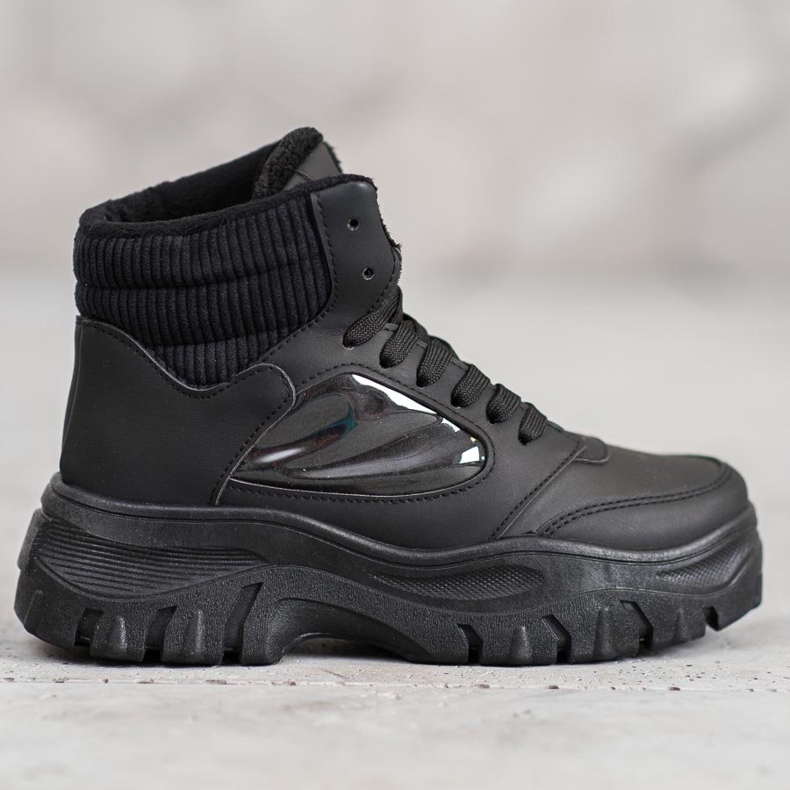 SHELOVET Stivaletti alla moda con lacci nero 1