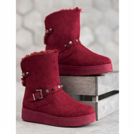 SHELOVET Mukluki con getti rosso 2