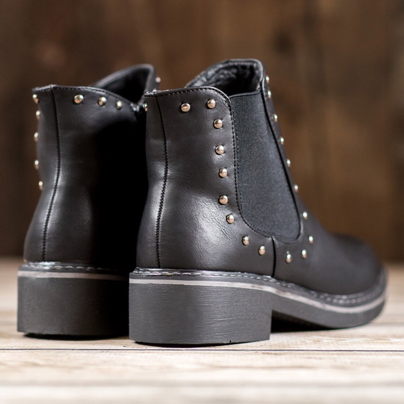 SHELOVET Stivali Con Strass nero 1