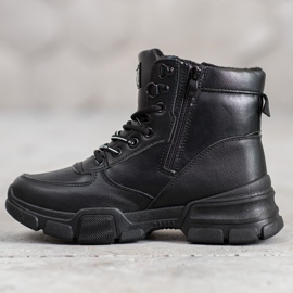 SHELOVET Stivali sulla piattaforma della moda nero 2