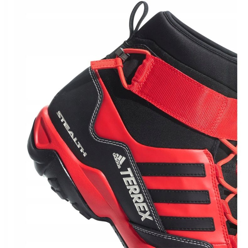 Scarpe da trekking adidas Terrex Hydro Lace M CQ1755 nero rosso 1