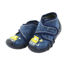 Scarpe per bambini Befado 525P012 blu navy giallo 3