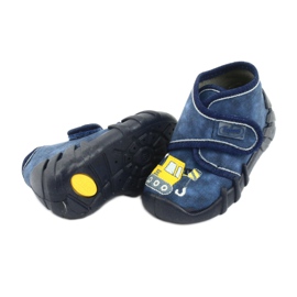 Scarpe per bambini Befado 525P012 blu navy giallo 4