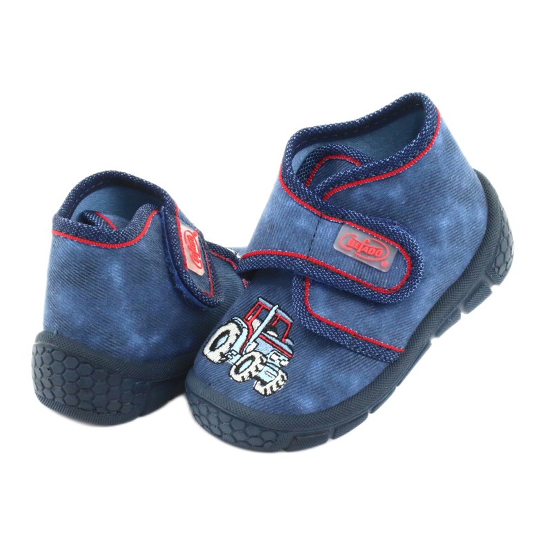 Scarpe per bambini Befado 529P027 rosso blu navy 4