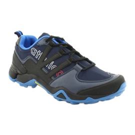 Scarpe da ginnastica nere dell'Atletico 8003 blu navy 1