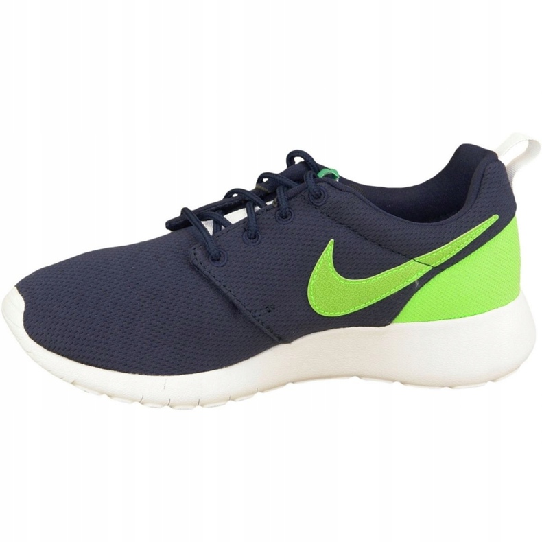 Nike Roshe One Gs W 599728-413 scarpe blu navy verde 1