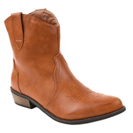 Stivali marroni sul palo di stivali da cowboy 928-1 marrone 1