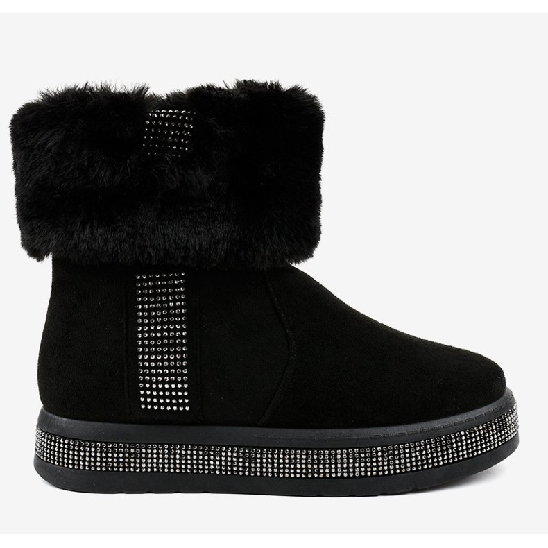 Stivali Eskimo in camoscio nero isolante K-356 2