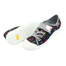 Scarpe per bambini Befado 251Y137 nero blu rosa grigio giallo 5