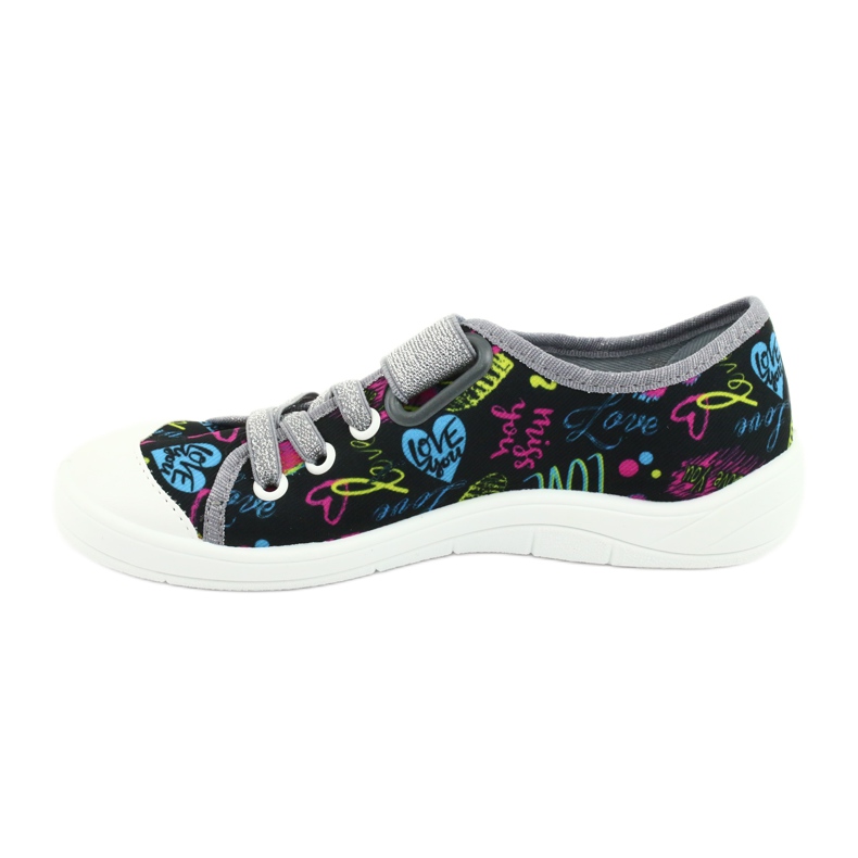 Scarpe per bambini Befado 251Y137 nero blu rosa grigio giallo 2