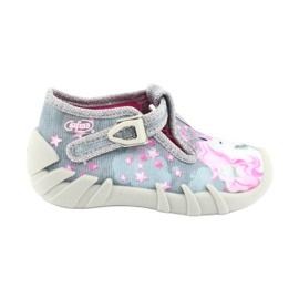 Scarpe per bambini Befado 110P363 rosa grigio 1