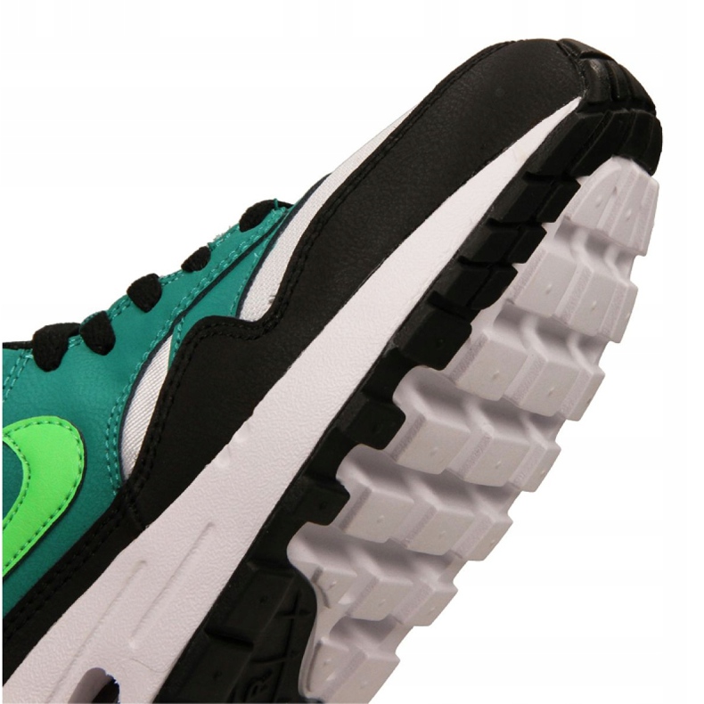 Nike Air Max 1 Gs Jr 807602-111 scarpe nero multicolore verde 2