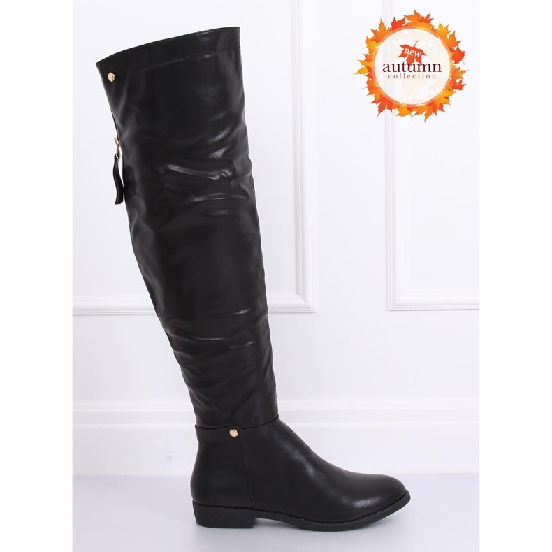 Stivali da equitazione neri, moschettieri neri 1943-50A nero 1