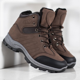 SHELOVET Trappers sportivi isolati marrone nero 2