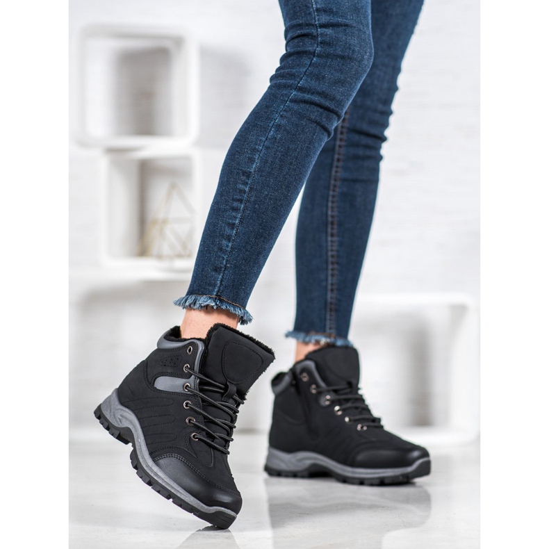 SHELOVET Trappers sportivi isolati nero 2
