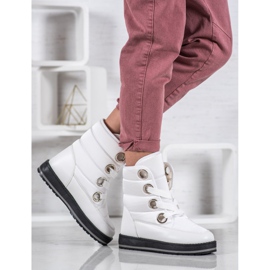 Muto Stivali da neve sulla piattaforma bianca 1