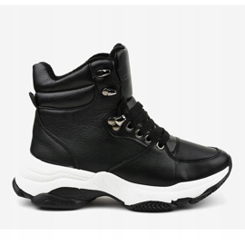 Sneakers nere da donna isolate C-3132 nero 2