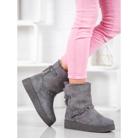 SHELOVET Mukluki con getti grigio 2