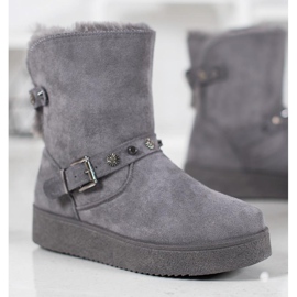 SHELOVET Mukluki con getti grigio 1