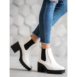 Weide Stivaletti Chelsea alla moda bianco 1