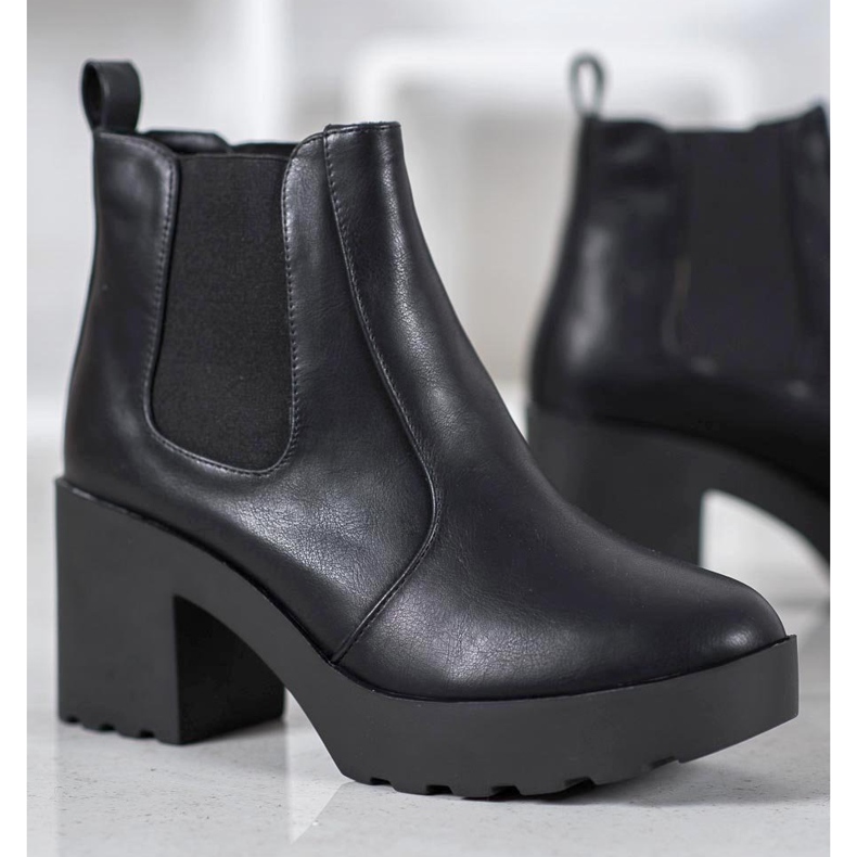 Weide Stivaletti Chelsea alla moda nero 2