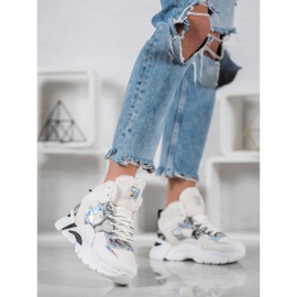 Bella Paris Sneakers Con Effetto Holo bianco multicolore 1