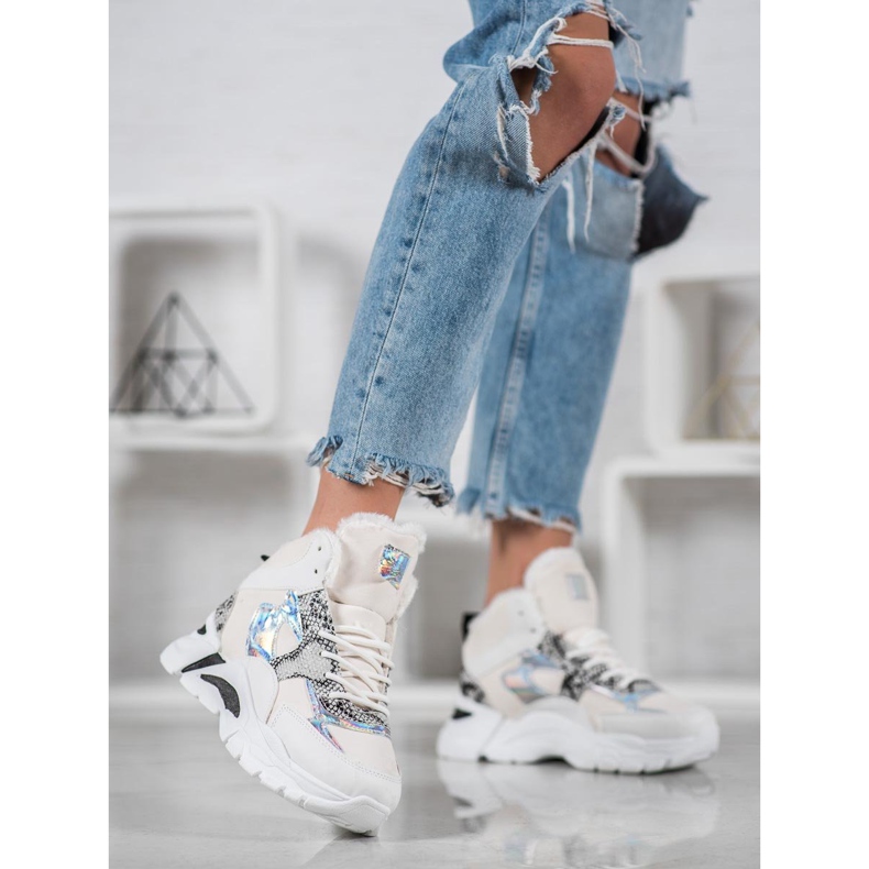 Bella Paris Sneakers Con Effetto Holo bianca multicolore 1