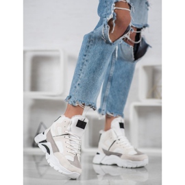 Bella Paris Sneakers Con Pelliccia bianca multicolore 1