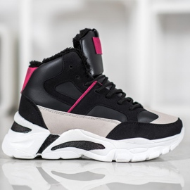 Bella Paris Sneakers Con Pelliccia nero multicolore 2