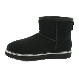 Ugg Classic Mini Ugg Logo in gomma W 1110087-BMT Scarpe nero grigio 2