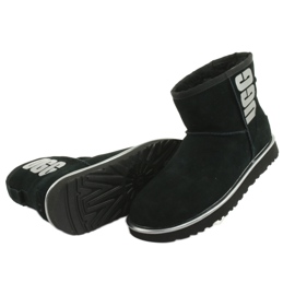 Ugg Classic Mini Ugg Logo in gomma W 1110087-BMT Scarpe nero grigio 4