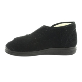 Dr.Orto Befado calde ciabatte da uomo con velcro, pu 986M011, nere nero 2