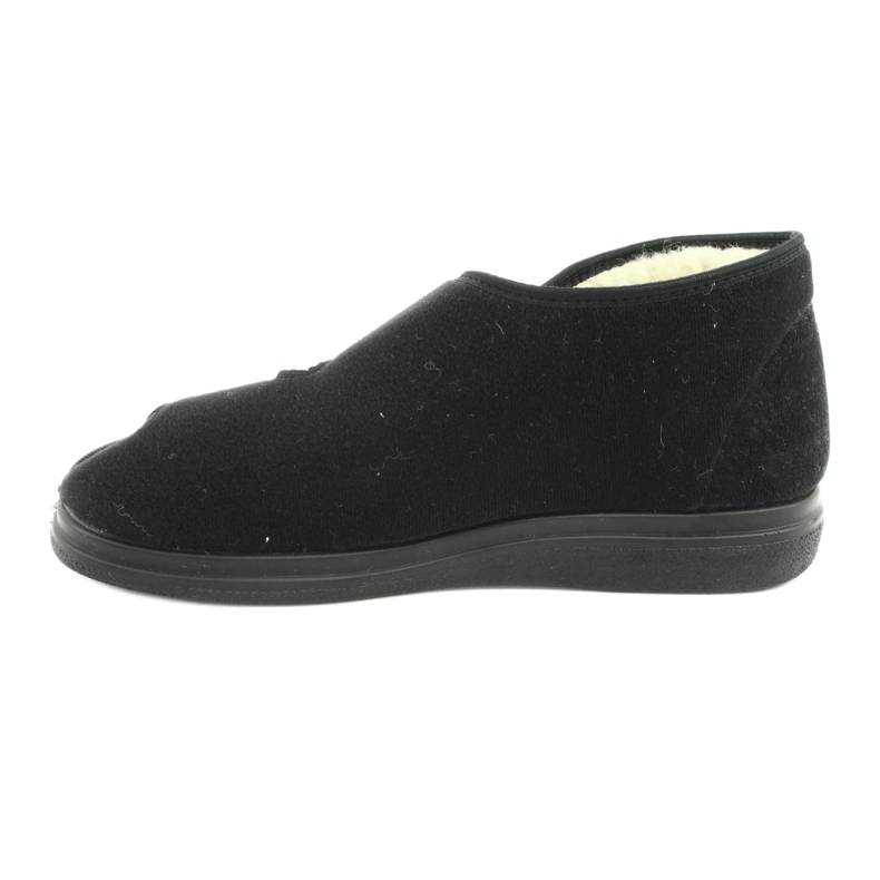 Dr.Orto Befado calde ciabatte da uomo con velcro, pu 986M011, nere nero 2