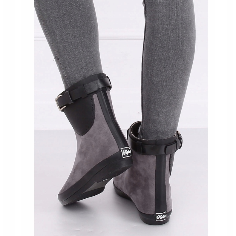Galosce grigie da donna K1890101 Gris grigio 2