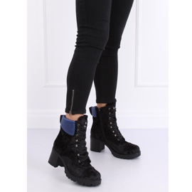 Lavoratori in velluto nero K1835203 Negro 2