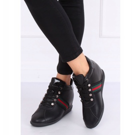 Scarpe nere su zeppa nascosta K1833909 Negro nero 2
