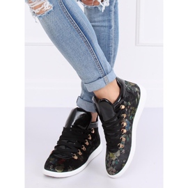 Sneakers in velluto K1834206 Flores nero multicolore 1
