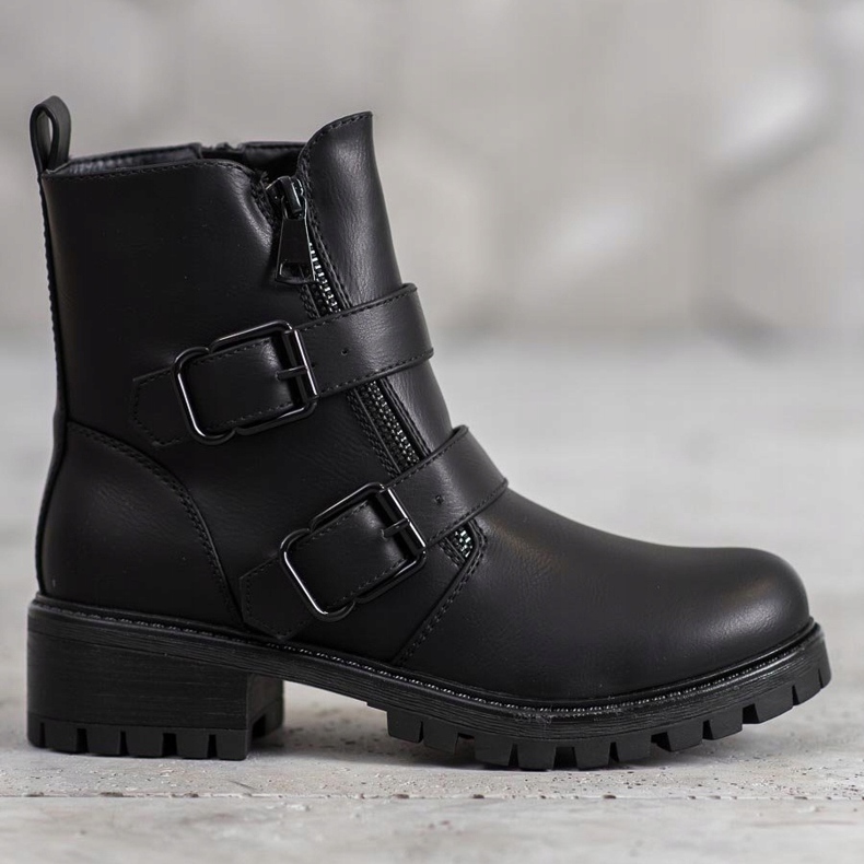SHELOVET Lavoratori neri con fermagli nero 1