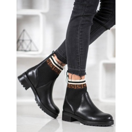 Gogo Stivali slip-on in ecopelle nero 1