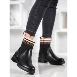 Gogo Stivali slip-on in ecopelle nero 2