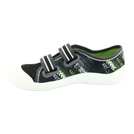 Scarpe per bambini Befado 672Y069 nero grigio verde 2