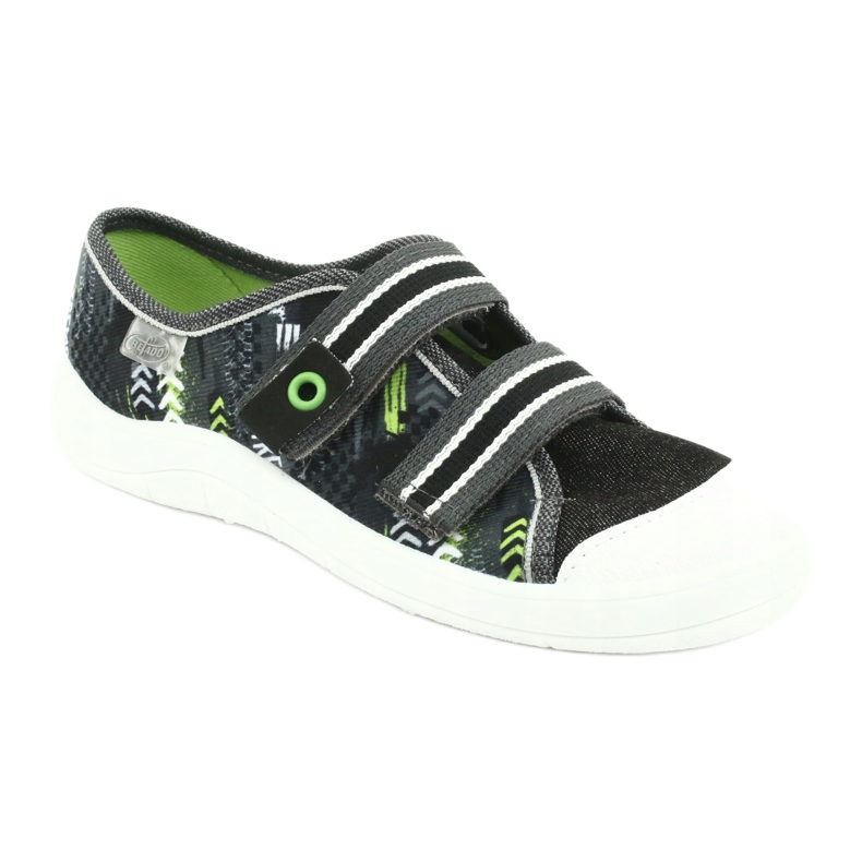 Scarpe per bambini Befado 672Y069 nero grigio verde 1