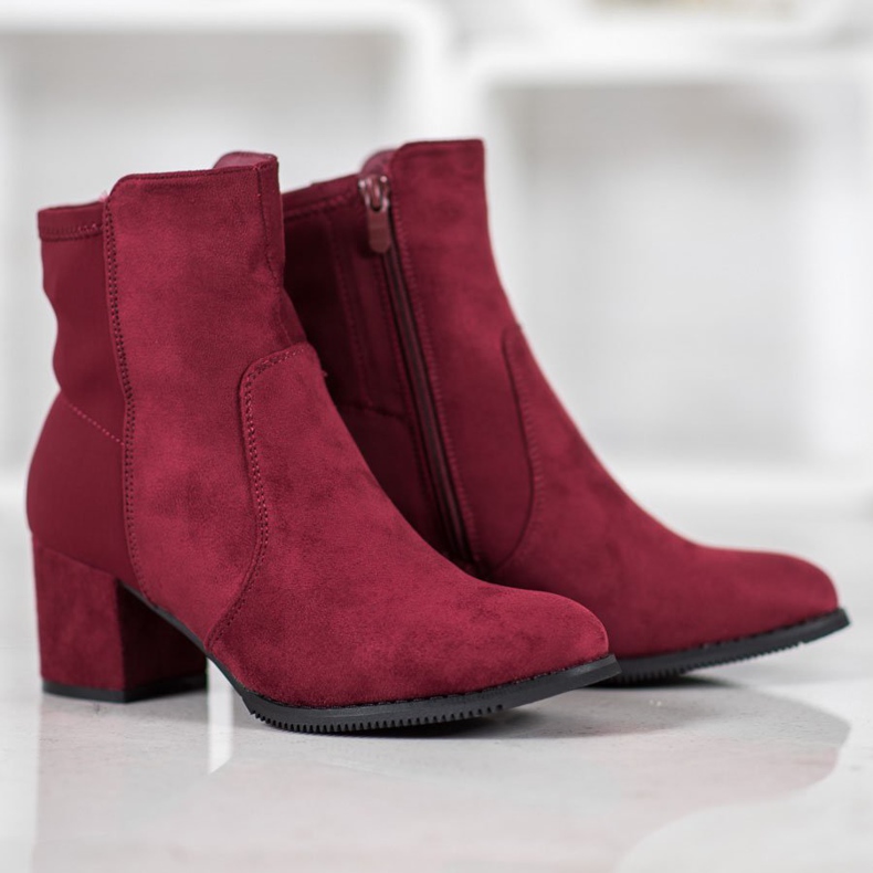 J. Star Stivali bordeaux rosso 1