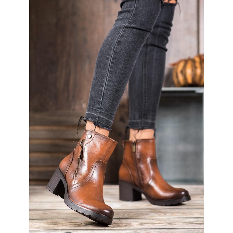SHELOVET Stivaletti Con Cerniera marrone 2