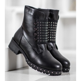 J. Star Lavoratori alla moda con strass nero 2