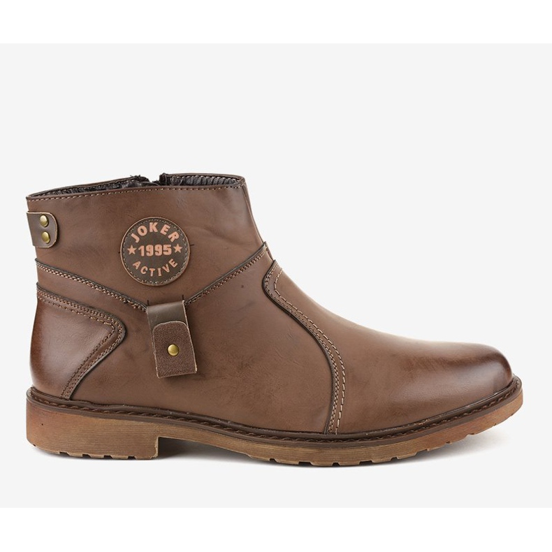 Scarpe slip-on marroni A20182-5 marrone 2