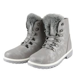 Stivali grigi allacciati caldi TL02-1 grigio 2