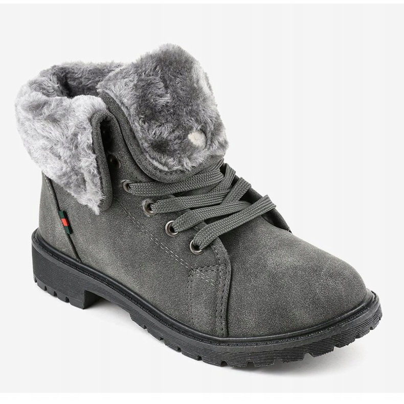 Stivali termici da donna grigi TL54-3 grigio 1